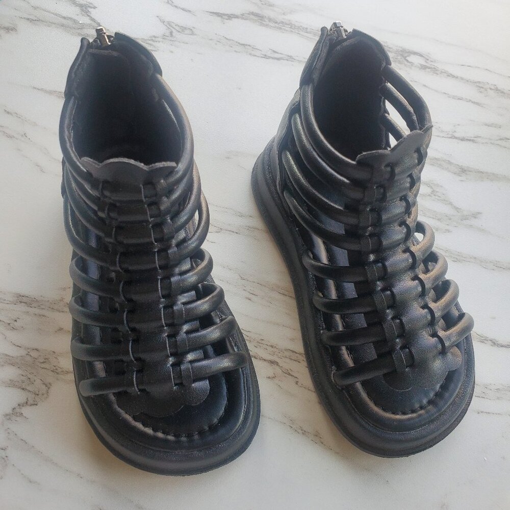 Sz. 7.5 (24) Toddler Girl Gladiator Sandals by Temu.